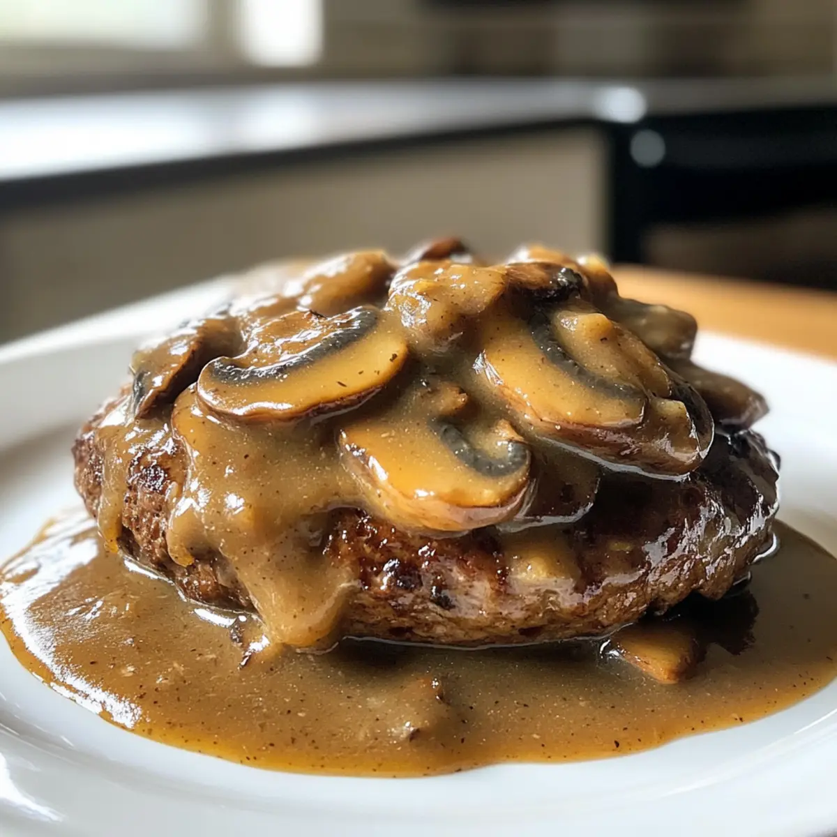 Comfort-Packed Salisbury Steak with Rich Mushroom Gravy Delight