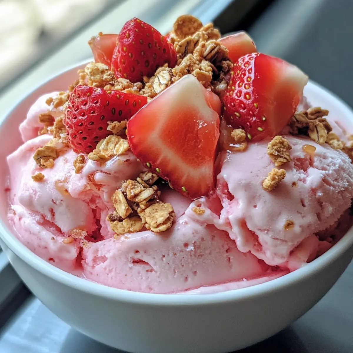 Creamy Frozen Yogurt Ninja Creami: Blissful Strawberry Delight