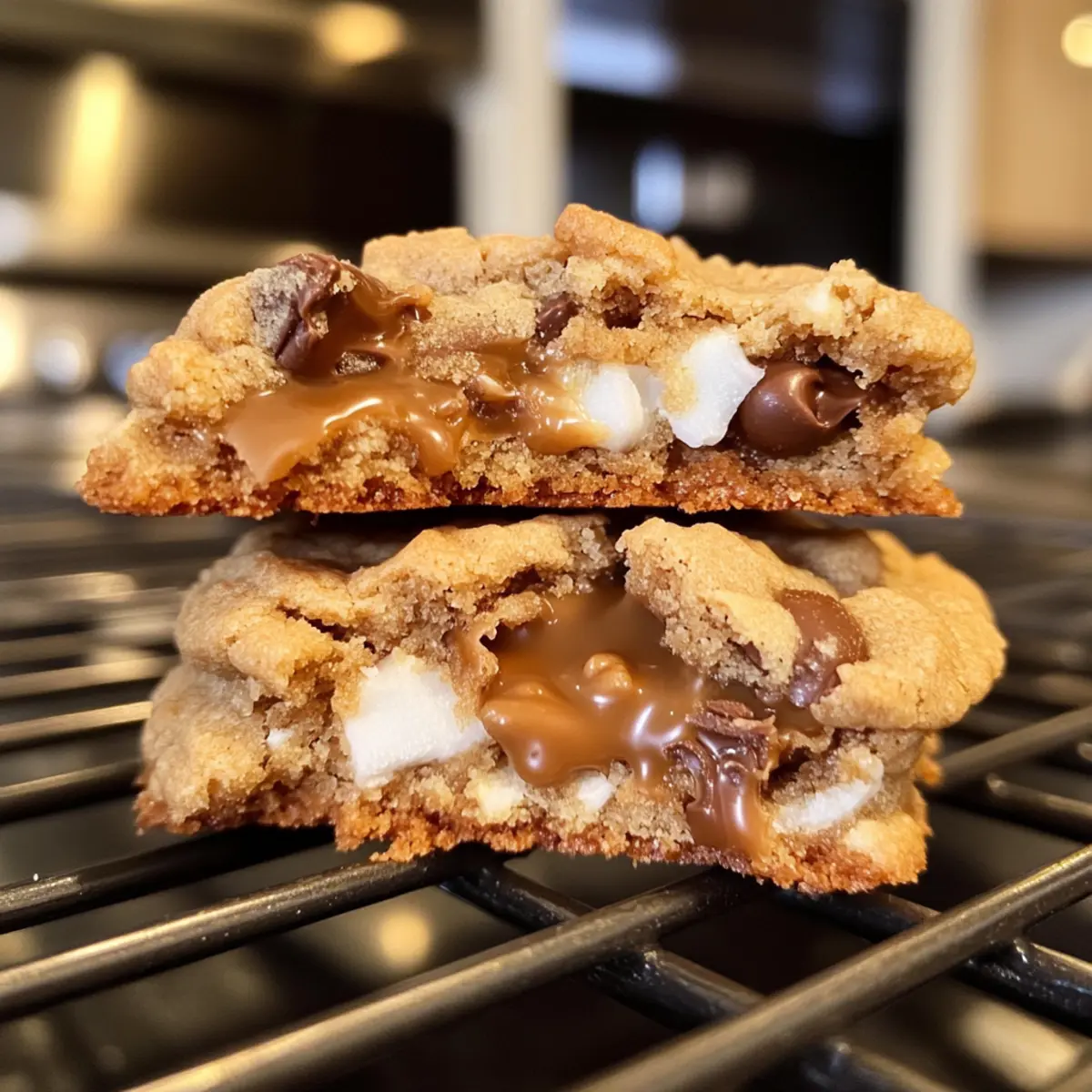 Levain Caramel Coconut Cookies with the Ultimate Gooey Center
