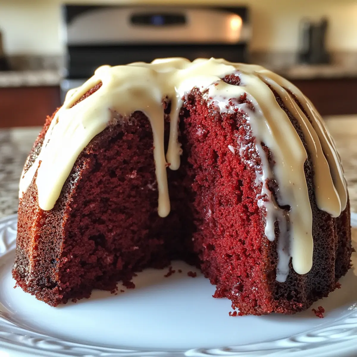 Decadent Red Velvet Marble Bundt Cake for Sweet Celebrations