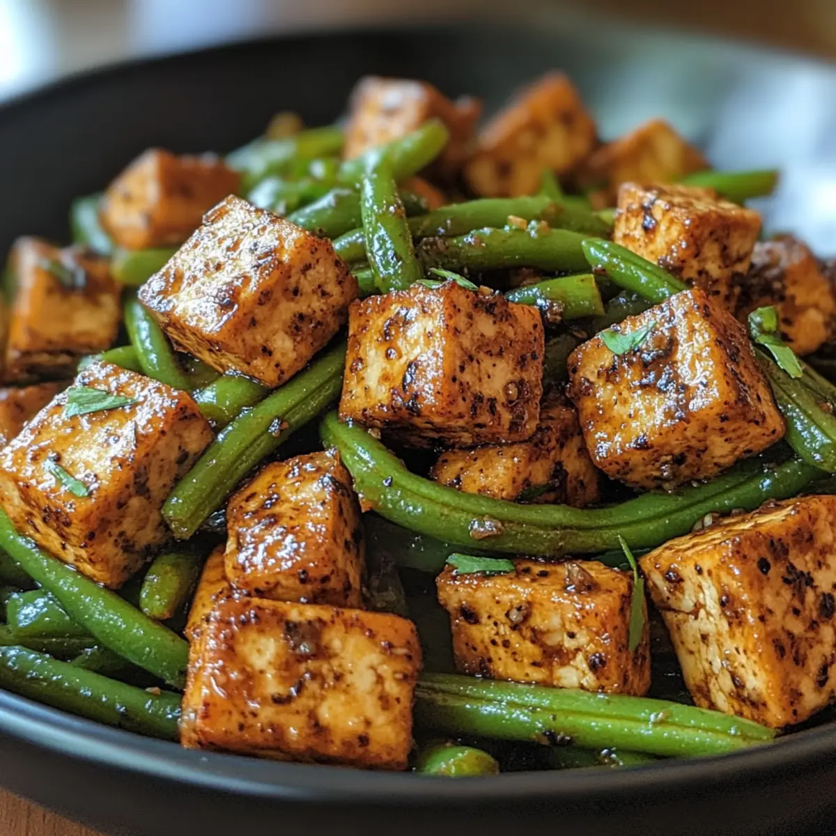 Savory Black Pepper Tofu & Green Beans Ready in 30 Minutes