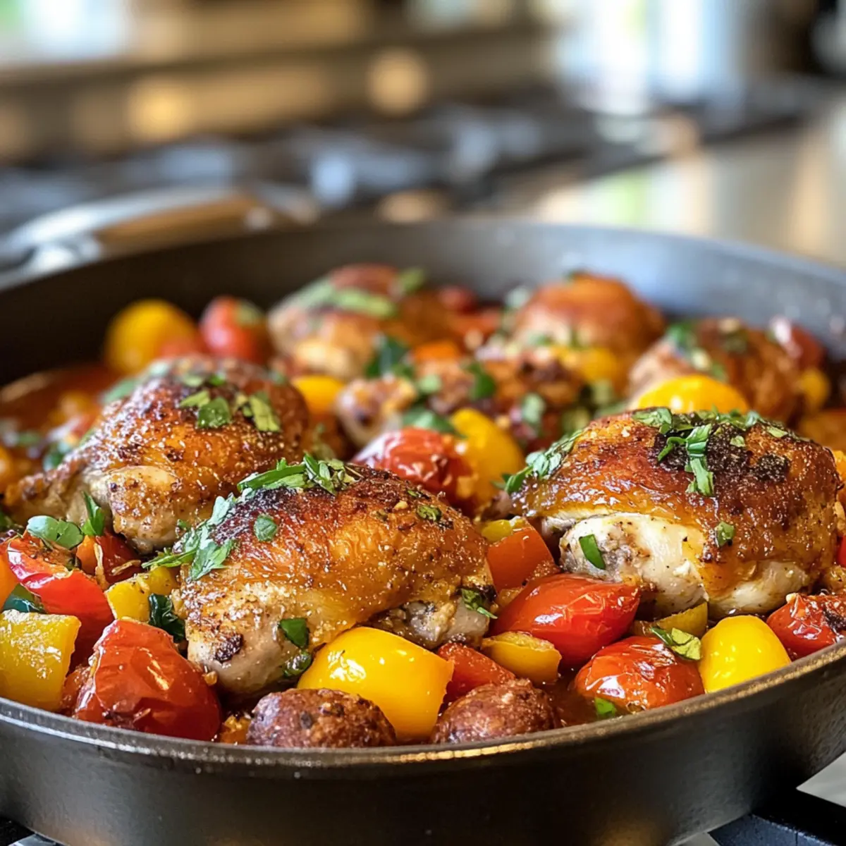 Savory Chicken Scarpariello for a Cozy Dinner at Home