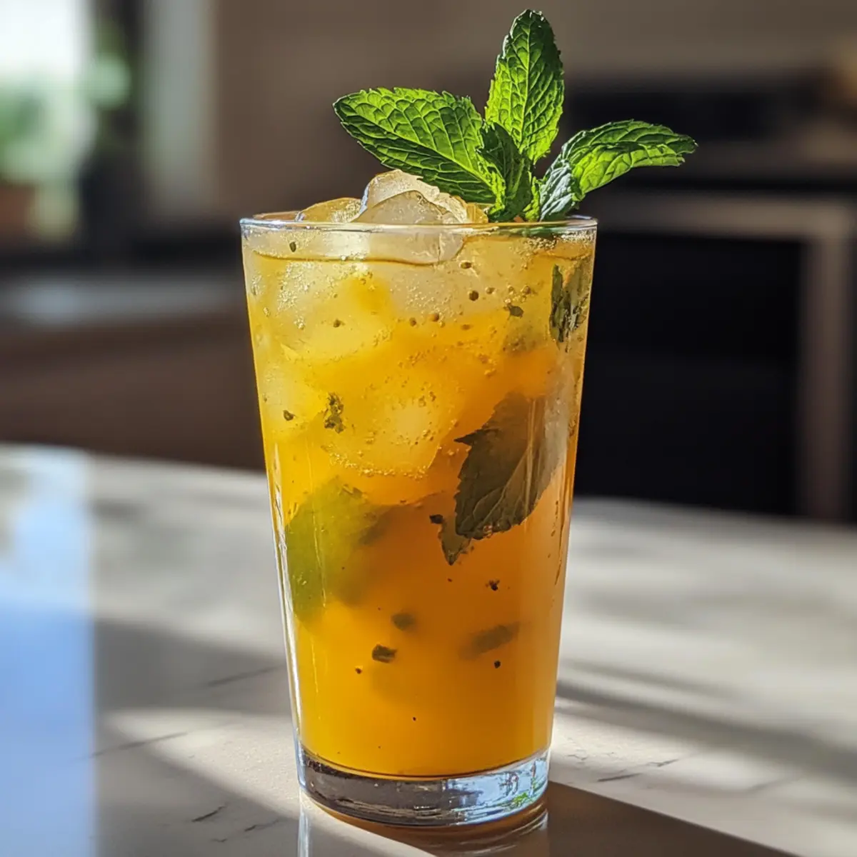 Iced Turmeric Green Tea: Refreshing Antioxidant Boost