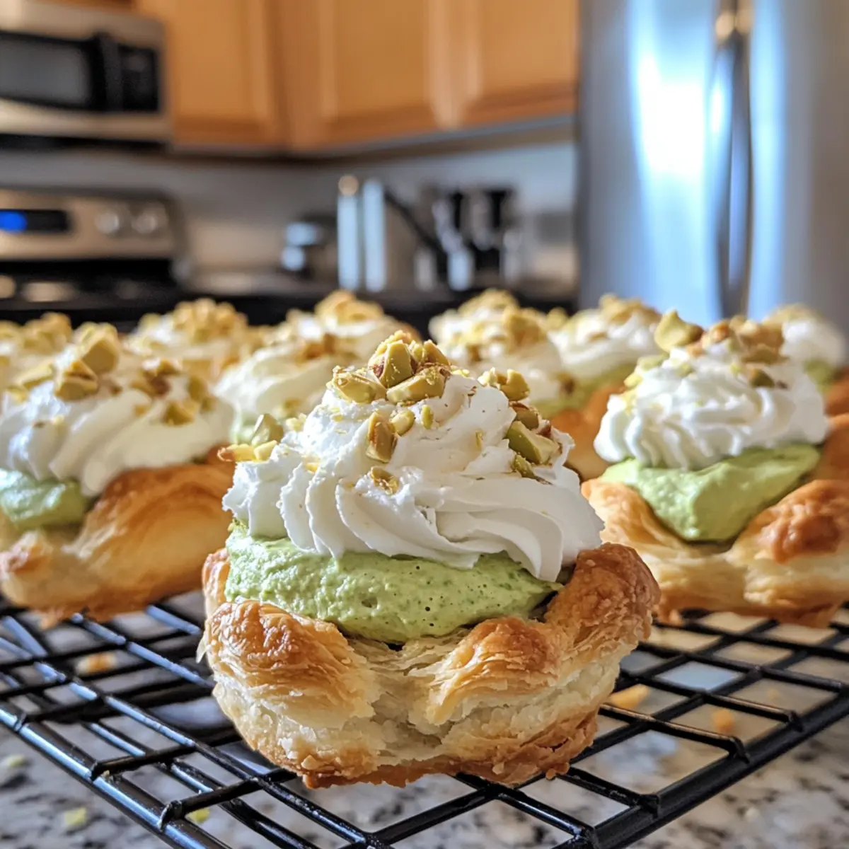 Delicious Pistachio Cream Puffs for an Elegant Dessert Treat
