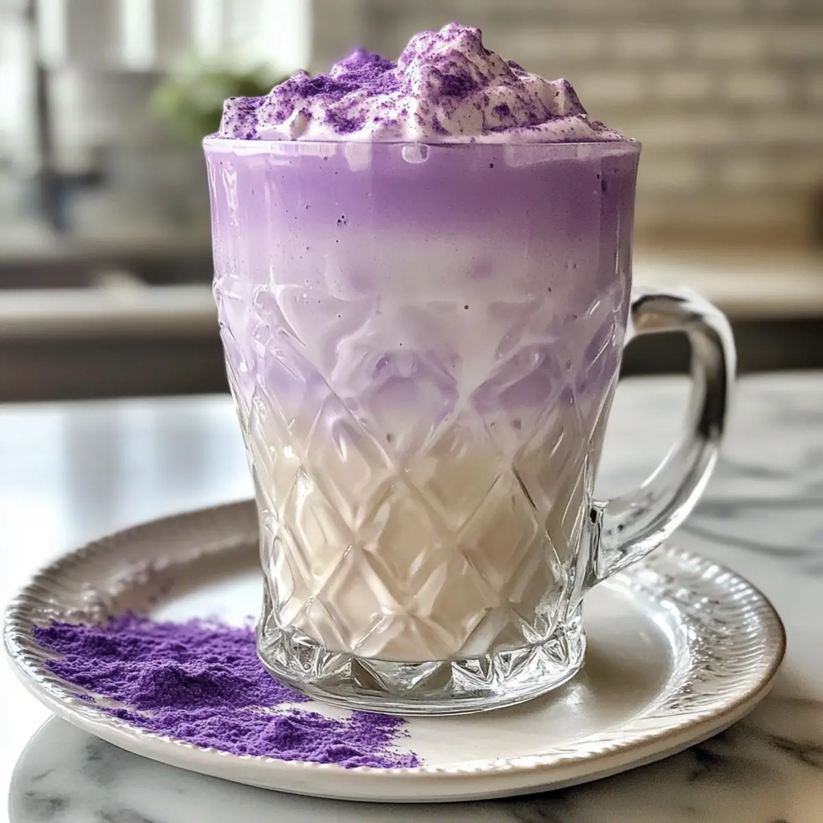 Indulge in Creamy Ube Latte Recipe for a Colorful Boost