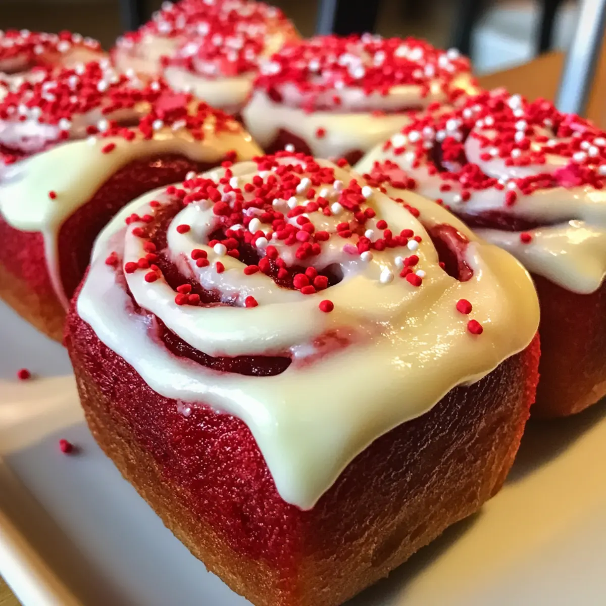 Red Velvet Valentine’s Cinnamon Rolls That Steal Hearts