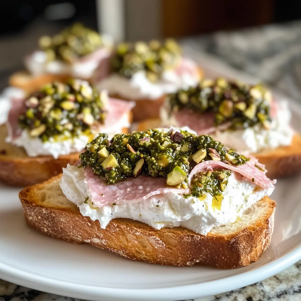 Whipped Ricotta Crostini with Mortadella for Effortless Charm