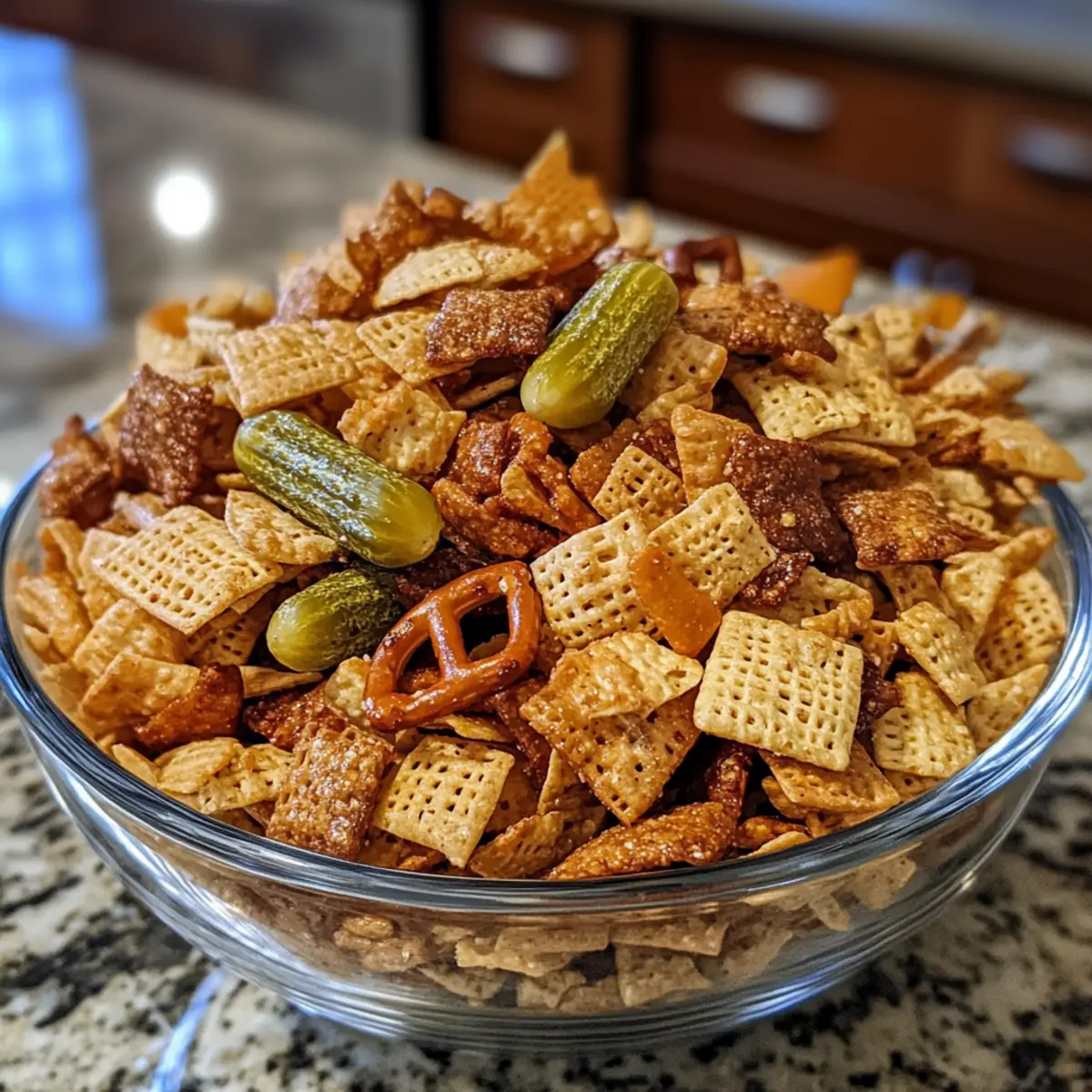 Dill Pickle Chex Mix for Crunchy Snacking You'll Love
