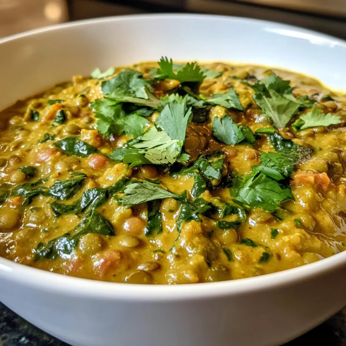 Flavorful Green Curry Lentils Ready in Just 20 Minutes