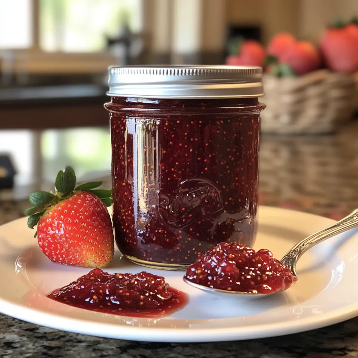 Strawberry Fig Jam with Balsamic – A Sweet Tangy Delight