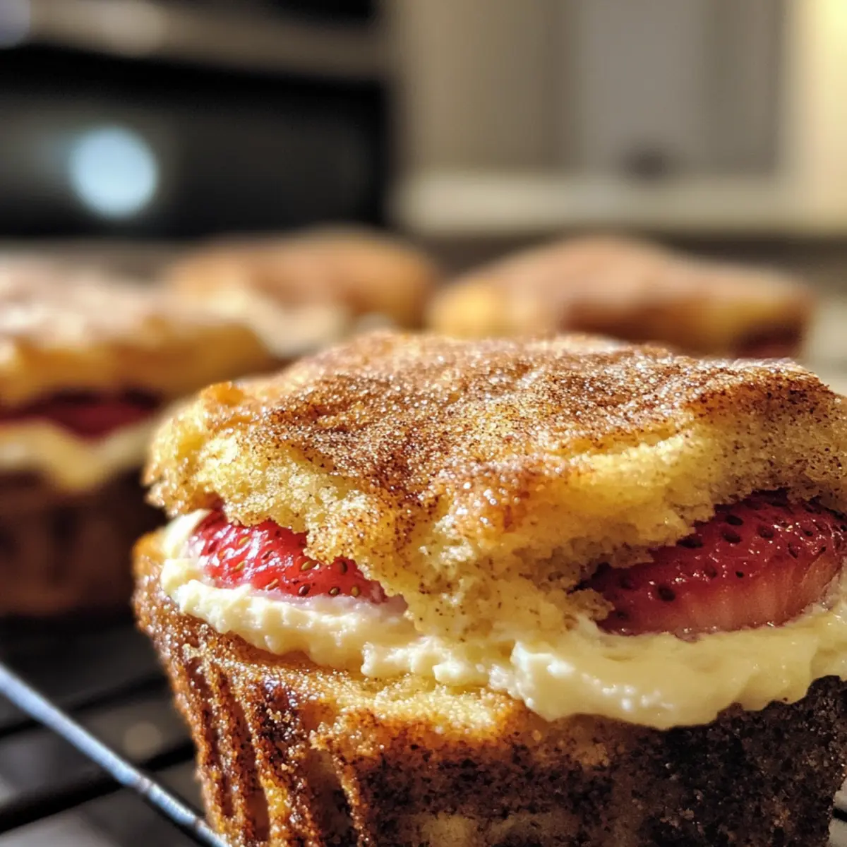 Cream Cheese Strawberry French Toast Muffins for Weekend Bliss