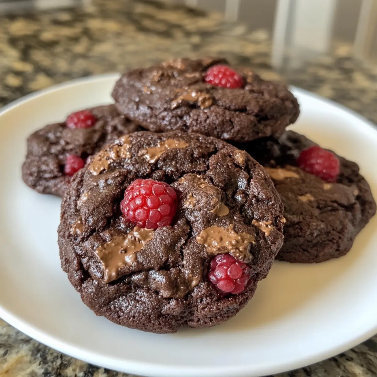 Raspberry Fudgy Chocolate Cookies: Irresistibly Rich Delight
