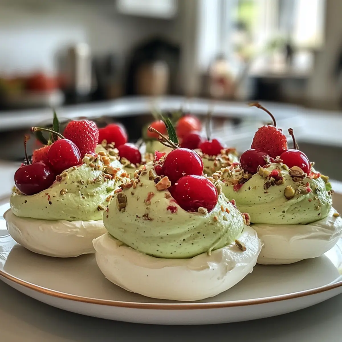 Heavenly Pistachio Cream Meringue Nests for a Sweet Escape