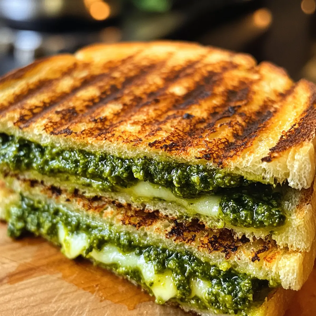 Irresistible Pesto Mozzarella Panini Melts for Easy Indulgence