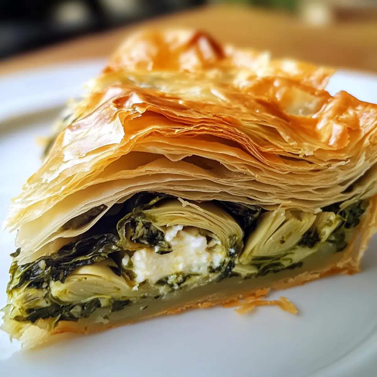 Golden Filo Spinach Pie That Will Brighten Your Dinner Table