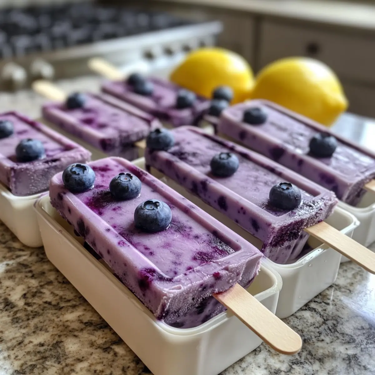 Blueberry Lemon Popsicles: Refreshing & Healthy Summer Treat