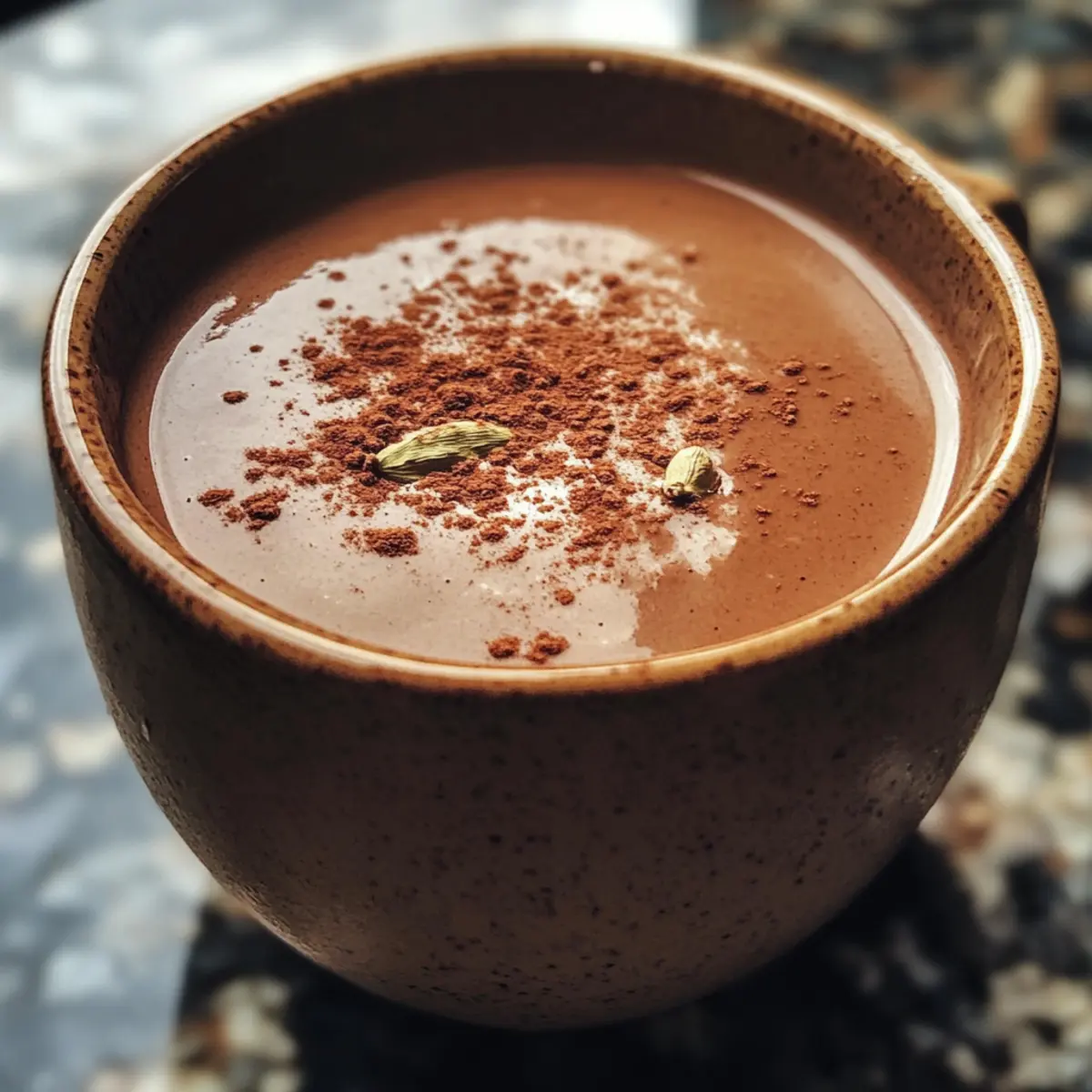 Creamy Hot Cacao with Cardamom for Cozy Chill Evenings