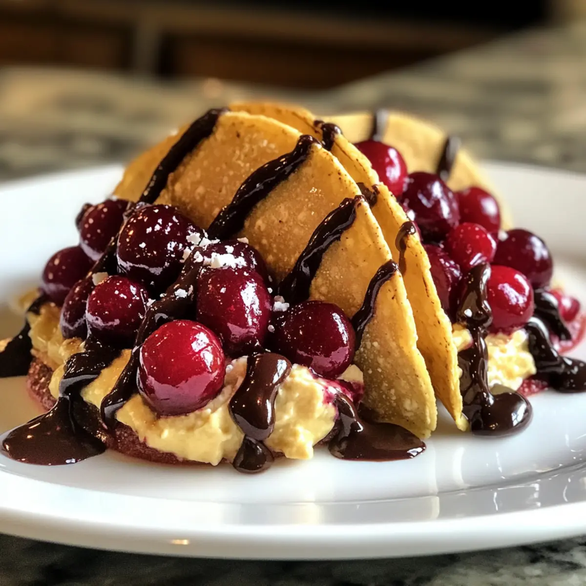 Cherry Cheesecake Dessert Tacos: A Fun Twist on Indulgence