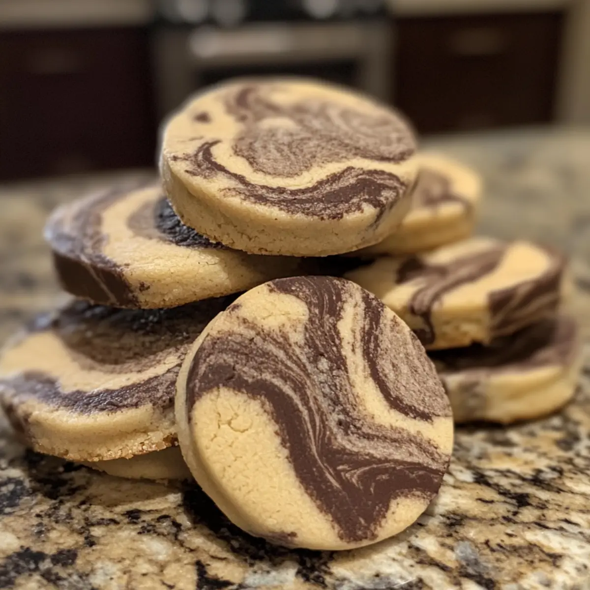 Crispy Vietnamese Coffee Marble Cookies for a Quick Treat