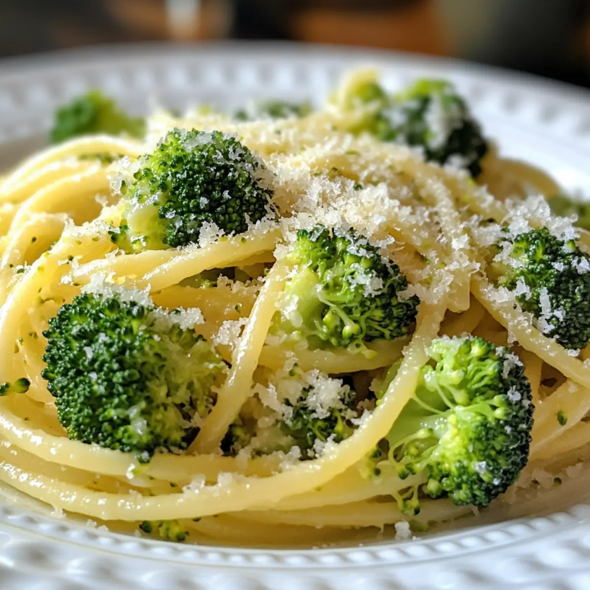 Creamy Broccoli Pasta with Garlic and Parmesan in 20 Minutes