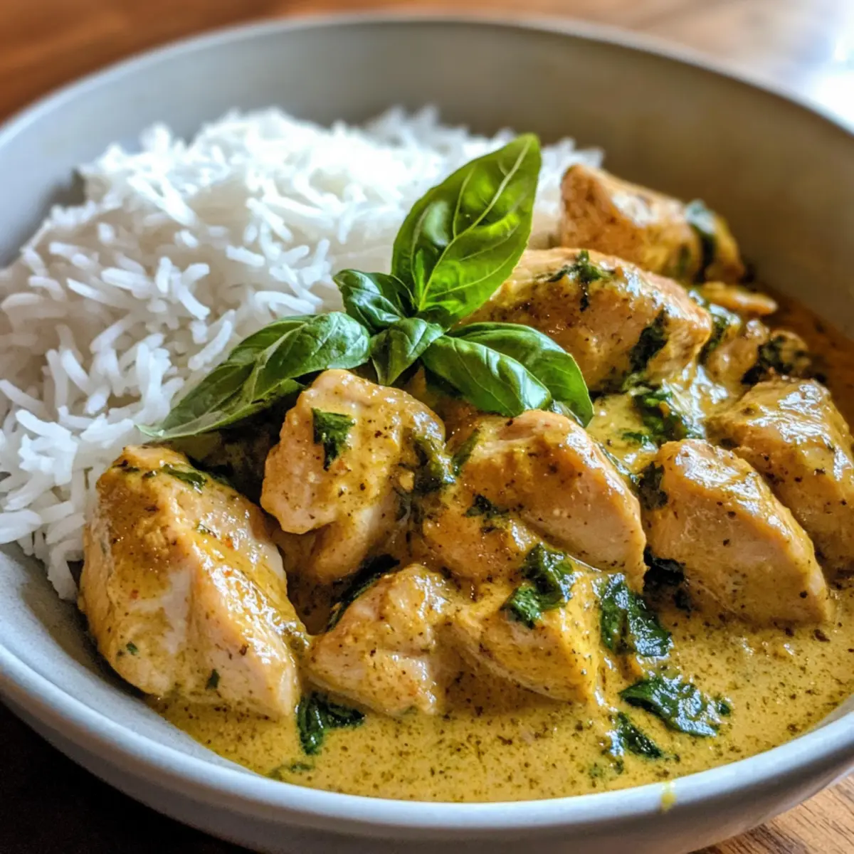 Savory Basil Chicken with Coconut Curry Sauce for Busy Nights