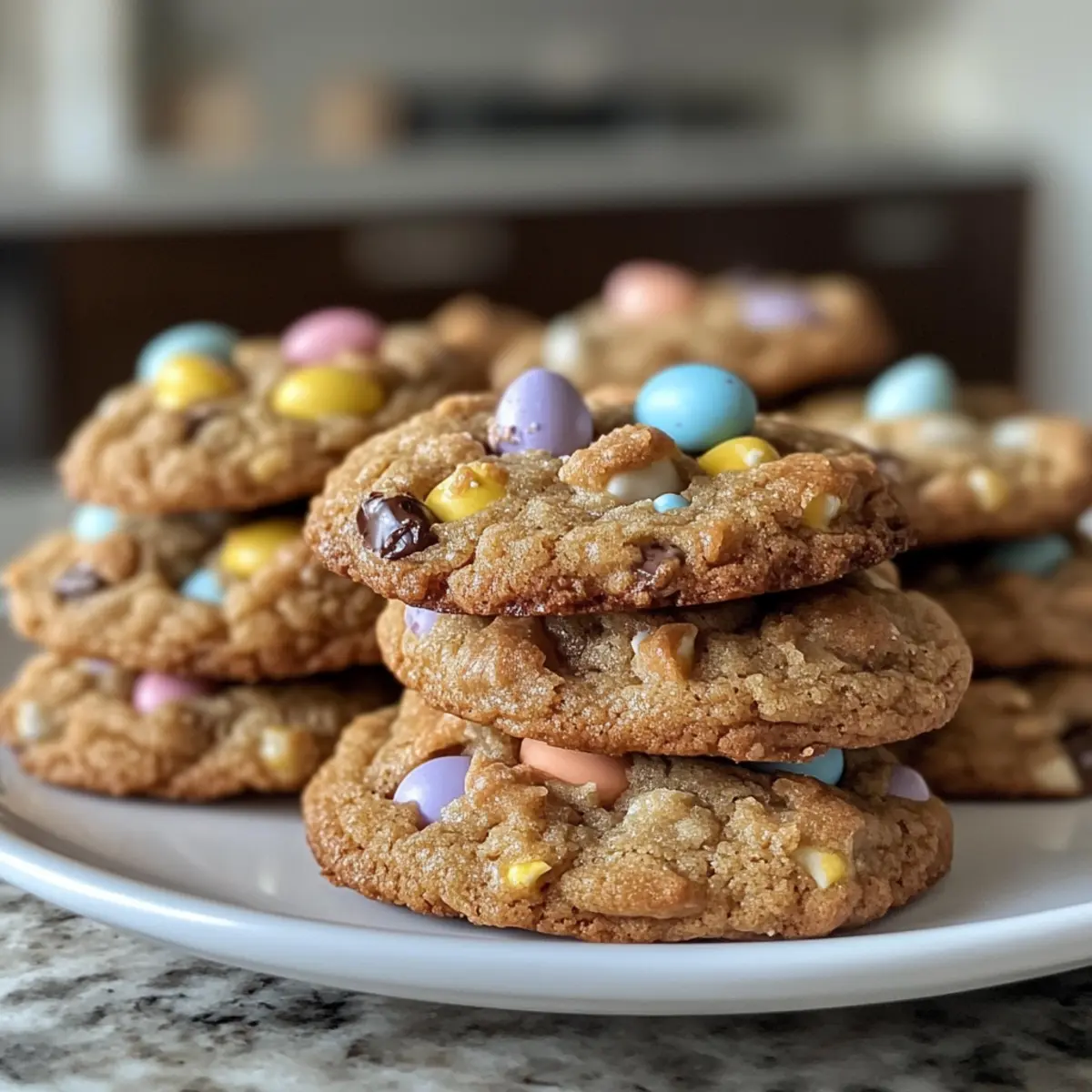 Thick and Chewy Easter Monster Cookies for a Festive Treat